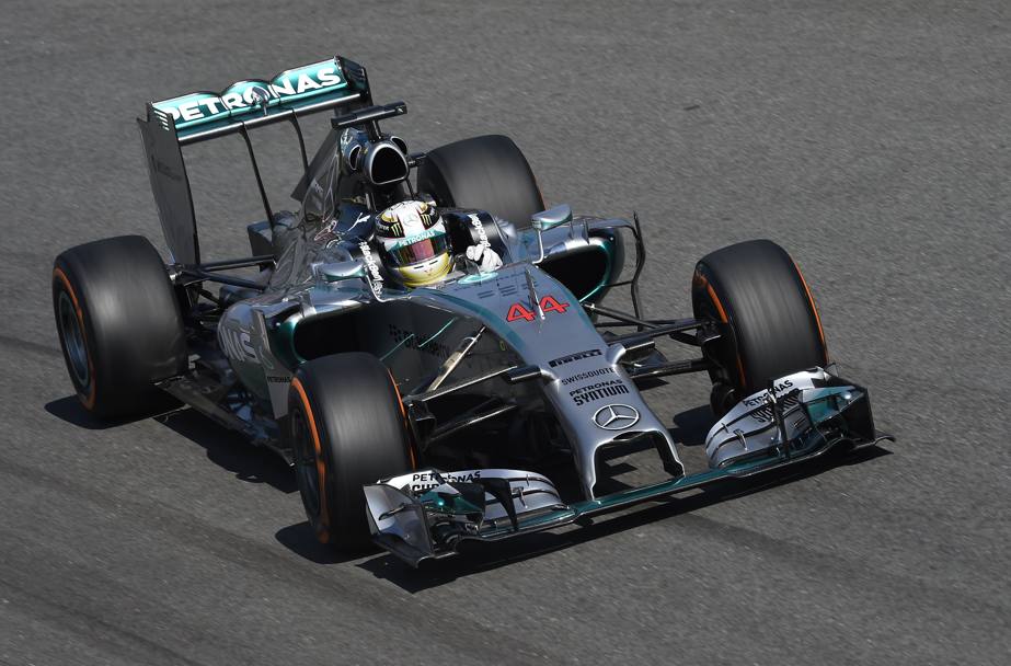 Lewis Hamilton, in pole a Monza. Colombo